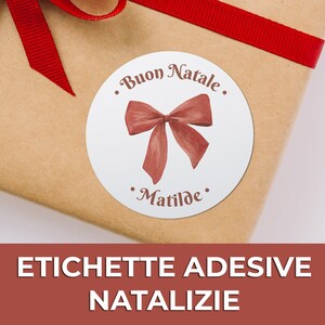 Adesivi natalizi personalizzati, etichette chiudipacco per regali di Natale, adesivi natalizi per regali, adesivi per etichette regalo
