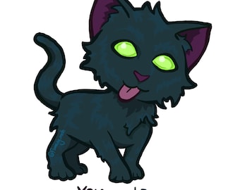 Alien Katze Cryptid Sticker