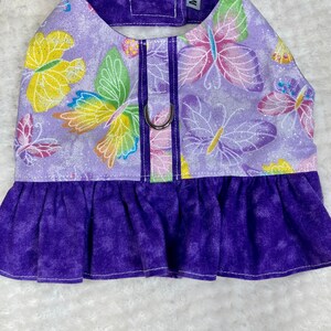 Dog Harness Vest  Pastel Butterflies