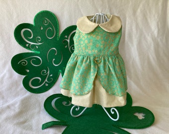 Shamrocks Dress for small dogs - LAST ONE