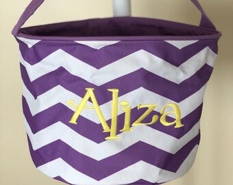 Kid's Easter Baskets/Monogrammed Easter Basket/Personalized Easter Basket/ Halloween Tote