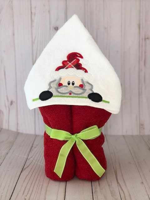 Christmas hooded towel hotsell