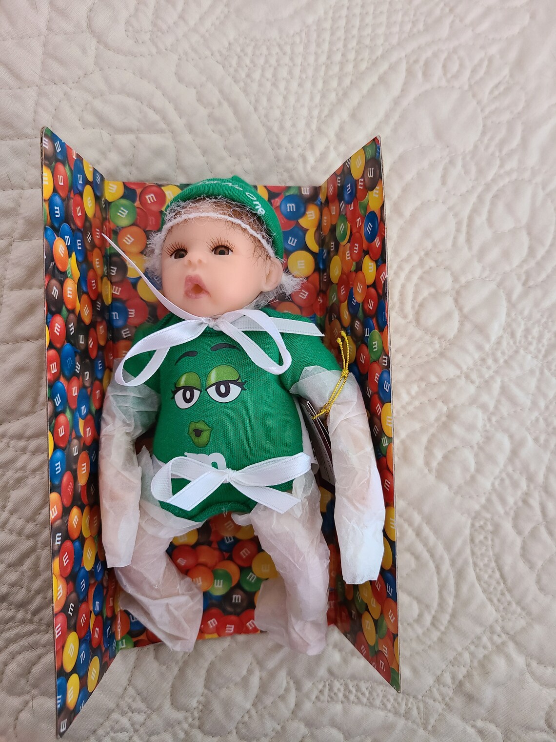 Ashton Drake M&ms Melt in Your Heart Collection, GREEN I Melt for No