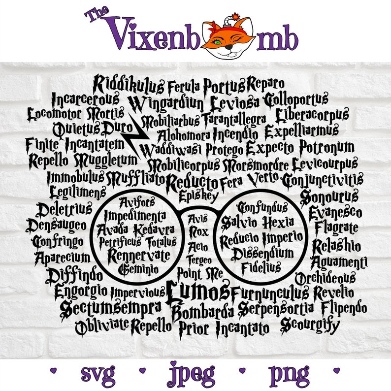 Harry Potter Spells SVG