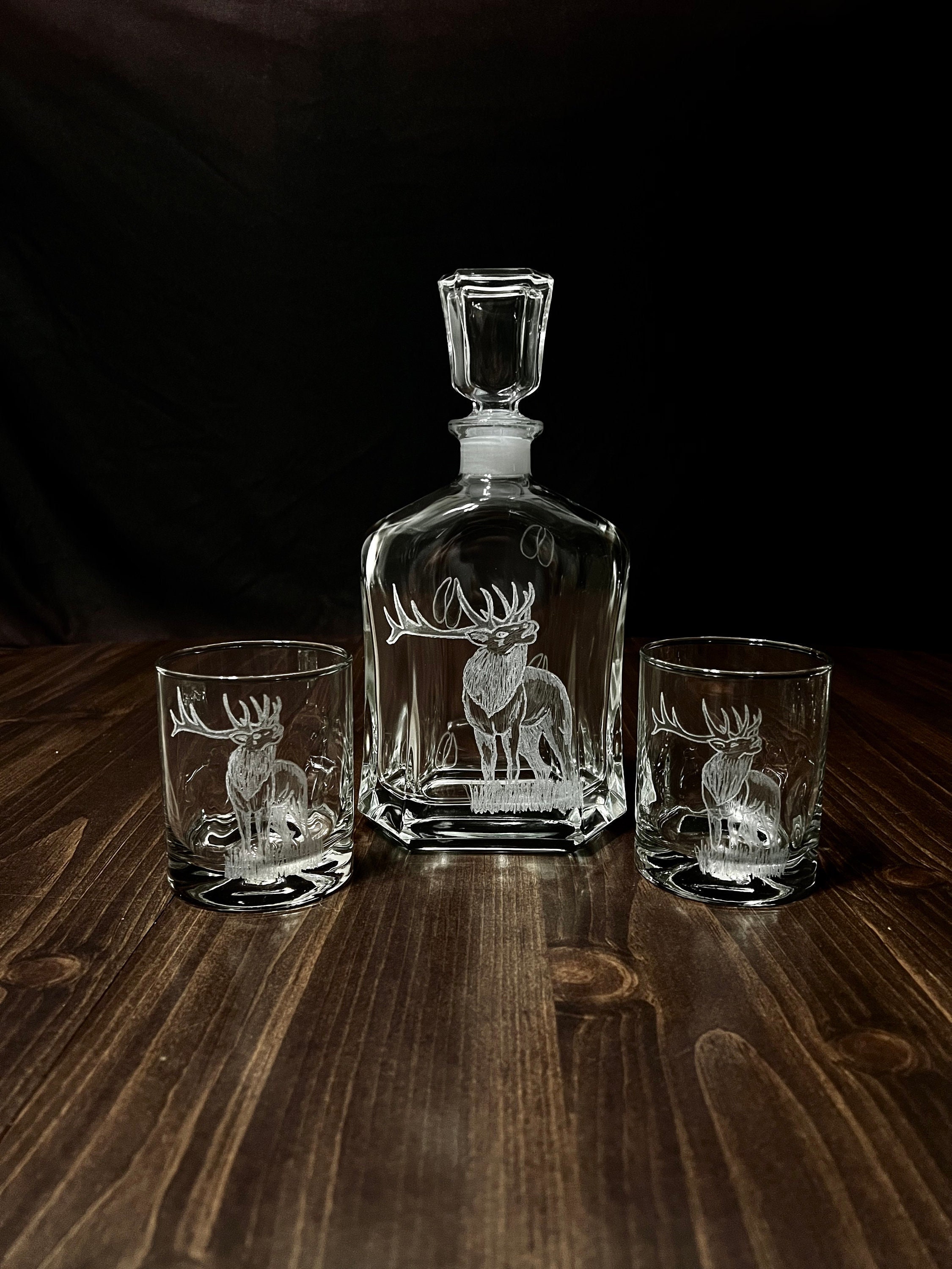 Decanter Set Hunter - Etsy
