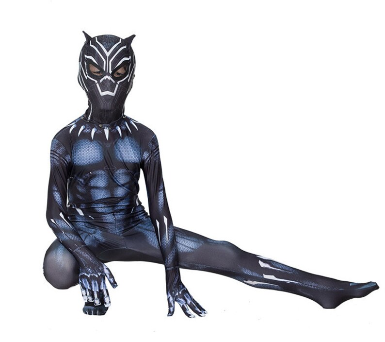 Black Panther Kinder Kostüm T'Challa Cosplay 3D gedruckt ...