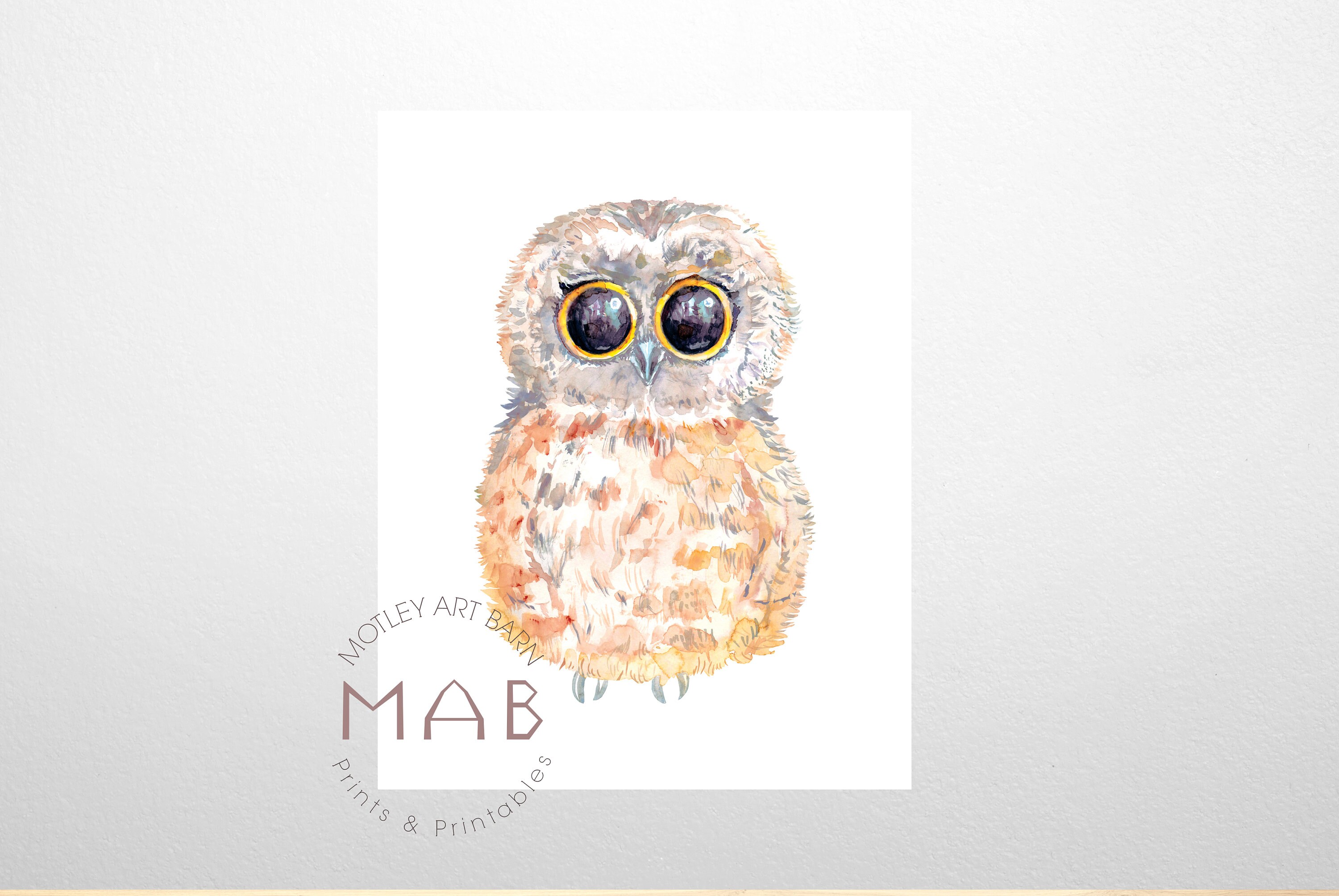 Baby Owl Printable INSTANT DOWNLOAD Printable Owl Print - Etsy España
