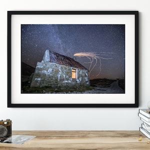 Ryvoan Bothy Sparks - Print // Bothy Print - Star Print - Scotland Bothy - Scotland Print - Scotland Souvenir - Cairngorms View - Milky Way