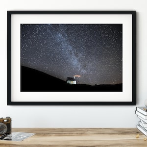 Ryvoan Bothy Milky Way - Print // Bothy Print - Milky Way Print - Scotland Bothy - Scotland Print - Scotland Souvenir - Cairngorms View
