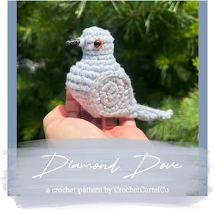 Diamond Dove Plush Etsy