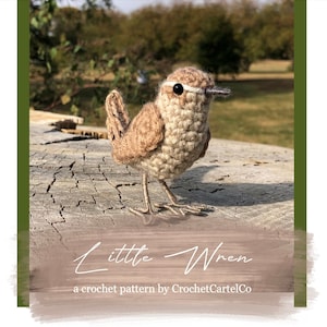 Little Wren Written Crochet Pattern | Realistic Bird Crochet Pattern | Garden Bird | INSTANT DOWNLOAD PDF | Step-by-Step Pictures