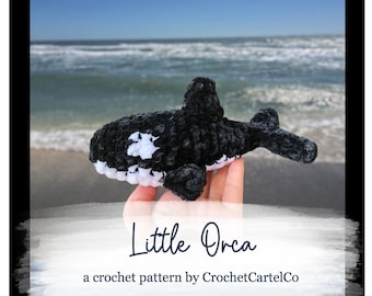 Super Soft Little Orca Written Crochet Pattern | Killer Whale Amigurumi | Orca Plush | INSTANT DOWNLOAD PDF | Step-by-Step | Easy Pattern
