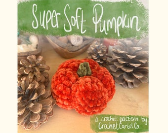 Super Soft Pumpkin Crochet Pattern | Velvet Pumpkin Fall Decor | Halloween Crochet Pattern | Beginner Friendly | INSTANT DOWNLOAD PDF