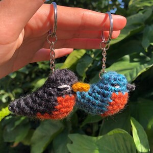Crochet Baby Bluebird or Robin Keychain | Crochet Amigurumi | Plush Toy ...