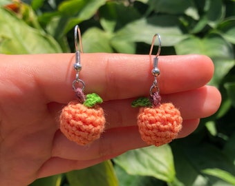 Gifts for her Crochet Handmade Dangle Earrings in Shades of Pinks