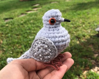 FINAL CALL! Not Restocking - Crochet Diamond Dove | Crochet Amigurumi | Crochet Plush Toy Figure | Realistic Bird Figure