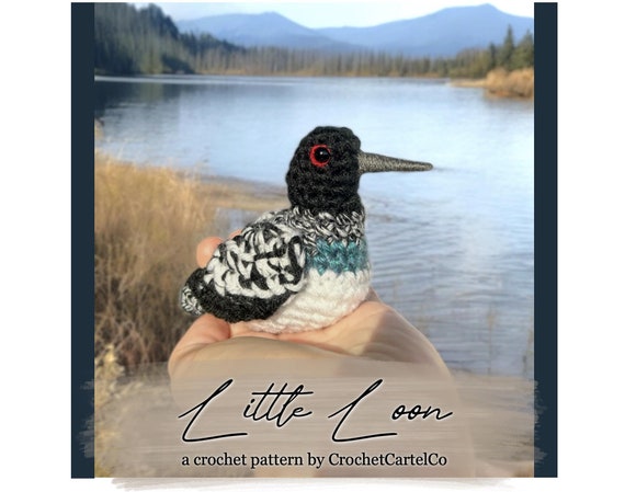 Little Loon Written Crochet Pattern | Crochet Bird Pattern | Crochet Loon Amigurumi | INSTANT DOWNLOAD PDF | Step by Step Pictures