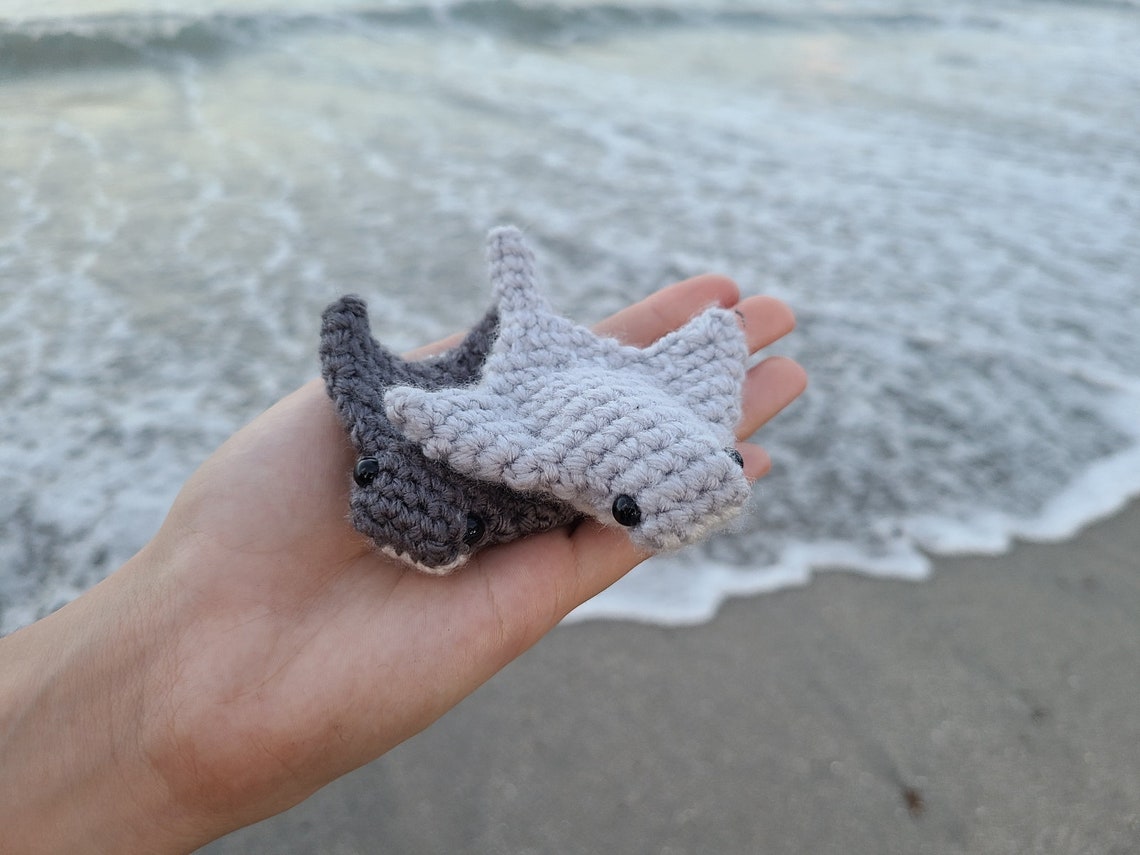 Little Stingray Written Crochet Pattern Manta Ray Crochet Etsy