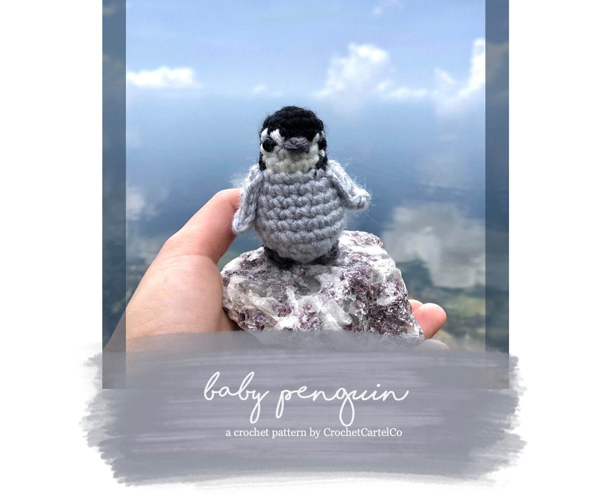 Baby Penguin Written Crochet Pattern | Penguin Crochet Amigurumi Plush | INSTANT DOWNLOAD PDF | Step-by-Step Pictures | Easy to Follow