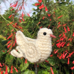 White Peace Dove Written Crochet Pattern White Pigeon Crochet Amigurumi INSTANT DOWNLOAD PDF Beginner Friendly & Easy to Follow image 4