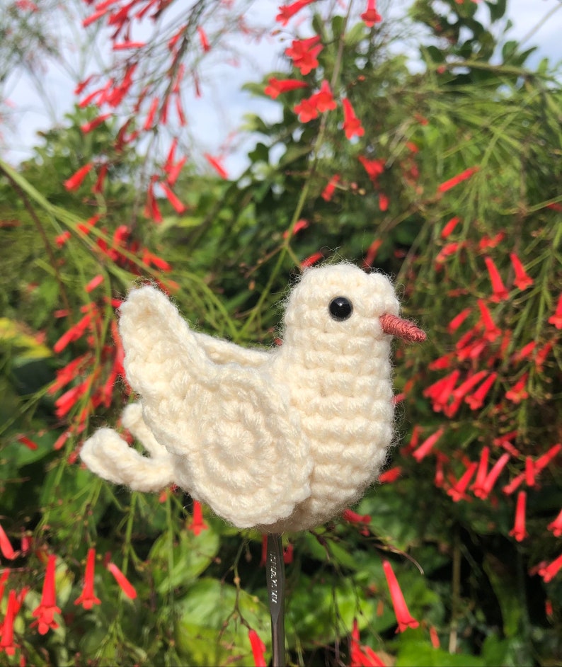 White Peace Dove Written Crochet Pattern White Pigeon Crochet Amigurumi INSTANT DOWNLOAD PDF Beginner Friendly & Easy to Follow image 4