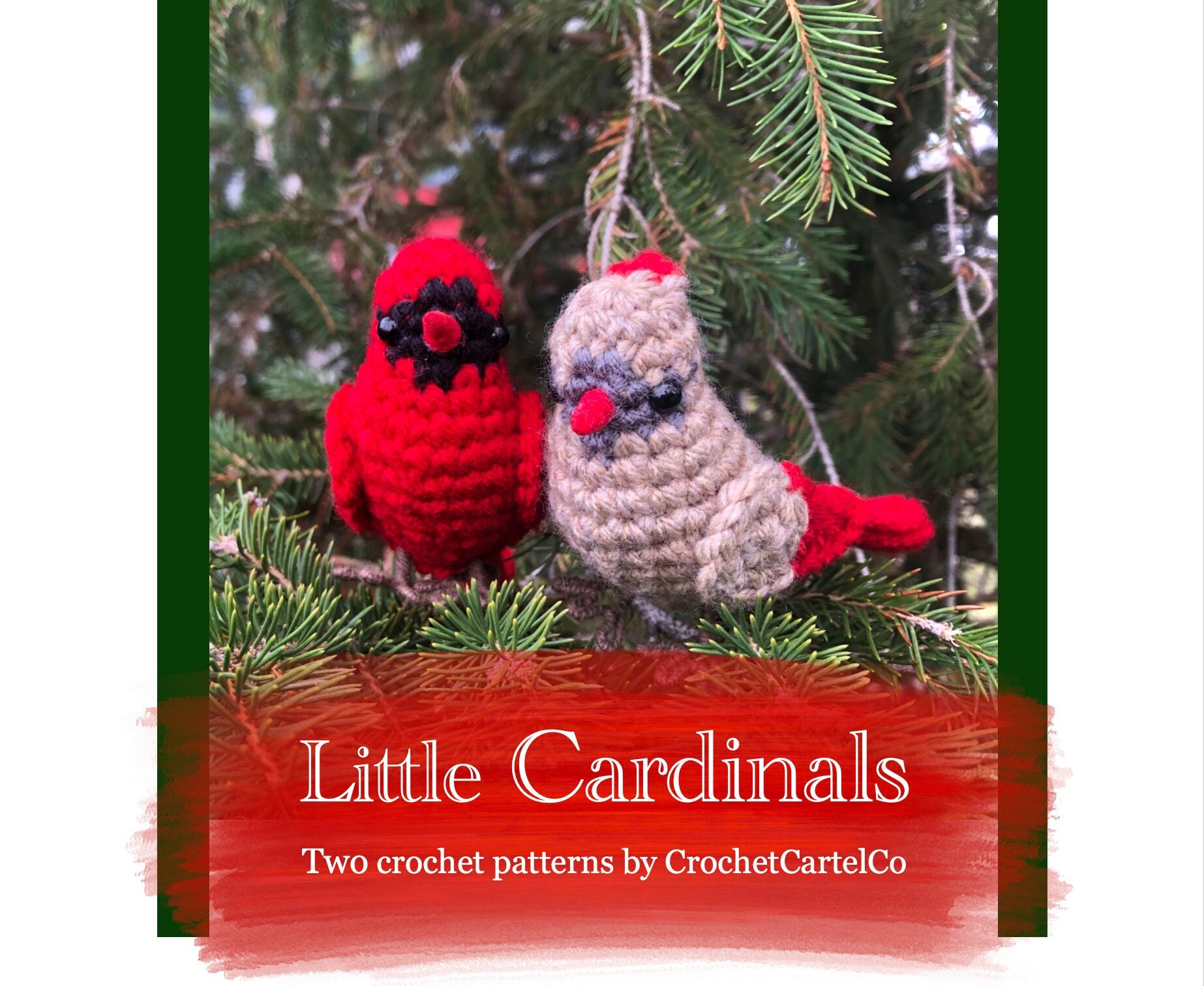 35 Cardinal Crochet Patterns to Stitch for Gifts, Decor, and Bird Lovers 6 Male + Female Cardinal Crochet Pattern Bundle Realistic