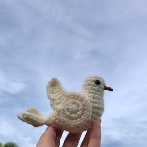 White Peace Dove Written Crochet Pattern White Pigeon Crochet Amigurumi INSTANT DOWNLOAD PDF Beginner Friendly & Easy to Follow image 3