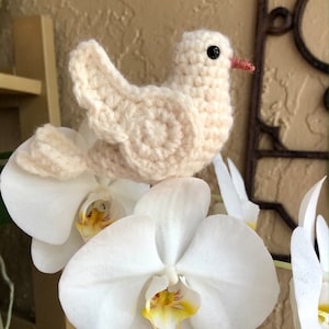 White Peace Dove Written Crochet Pattern White Pigeon Crochet Amigurumi INSTANT DOWNLOAD PDF Beginner Friendly & Easy to Follow image 5