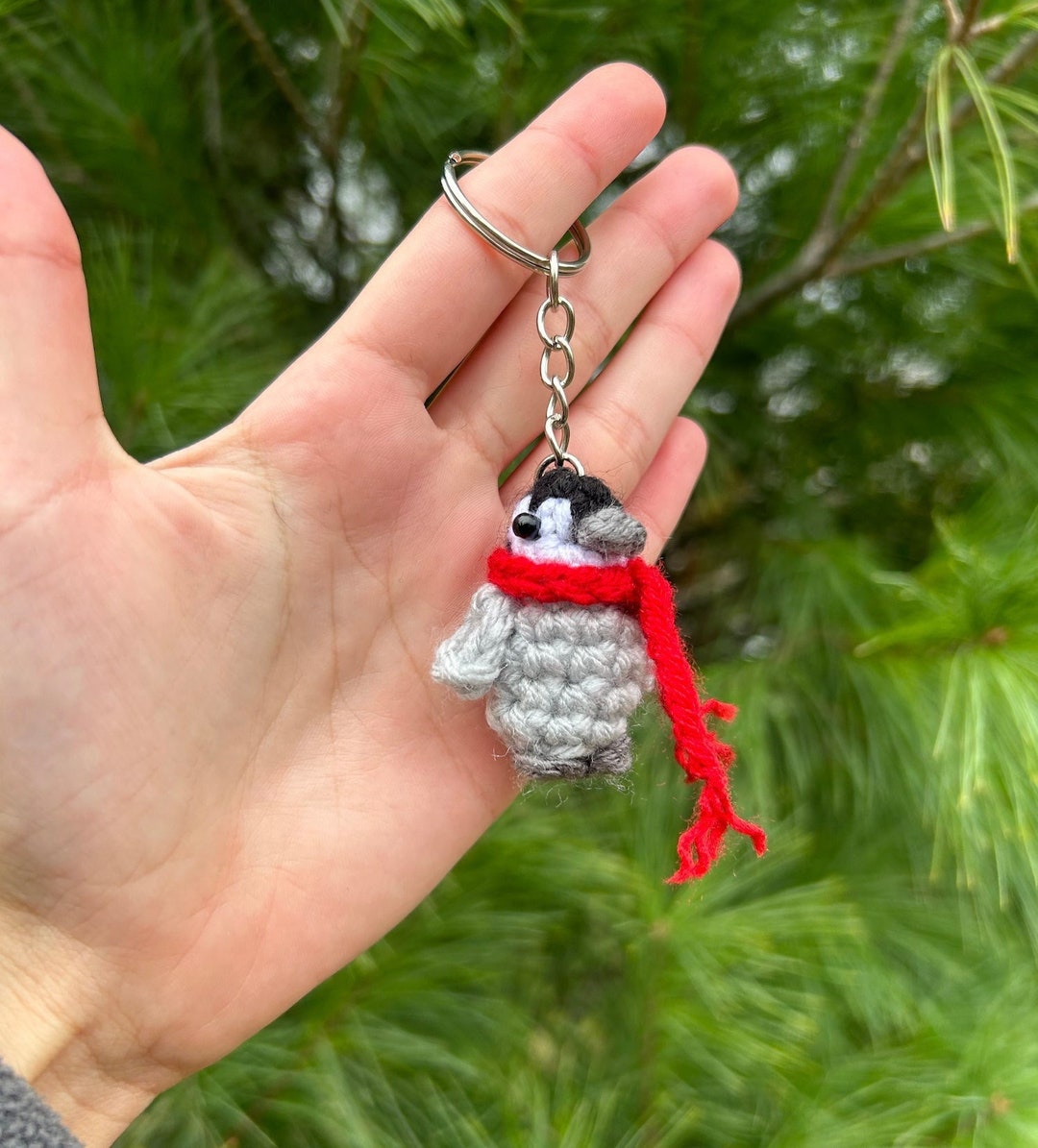 Tiny Cozy Crochet Penguin Plush Keychain | Cute Penguin Amigurumi With ...