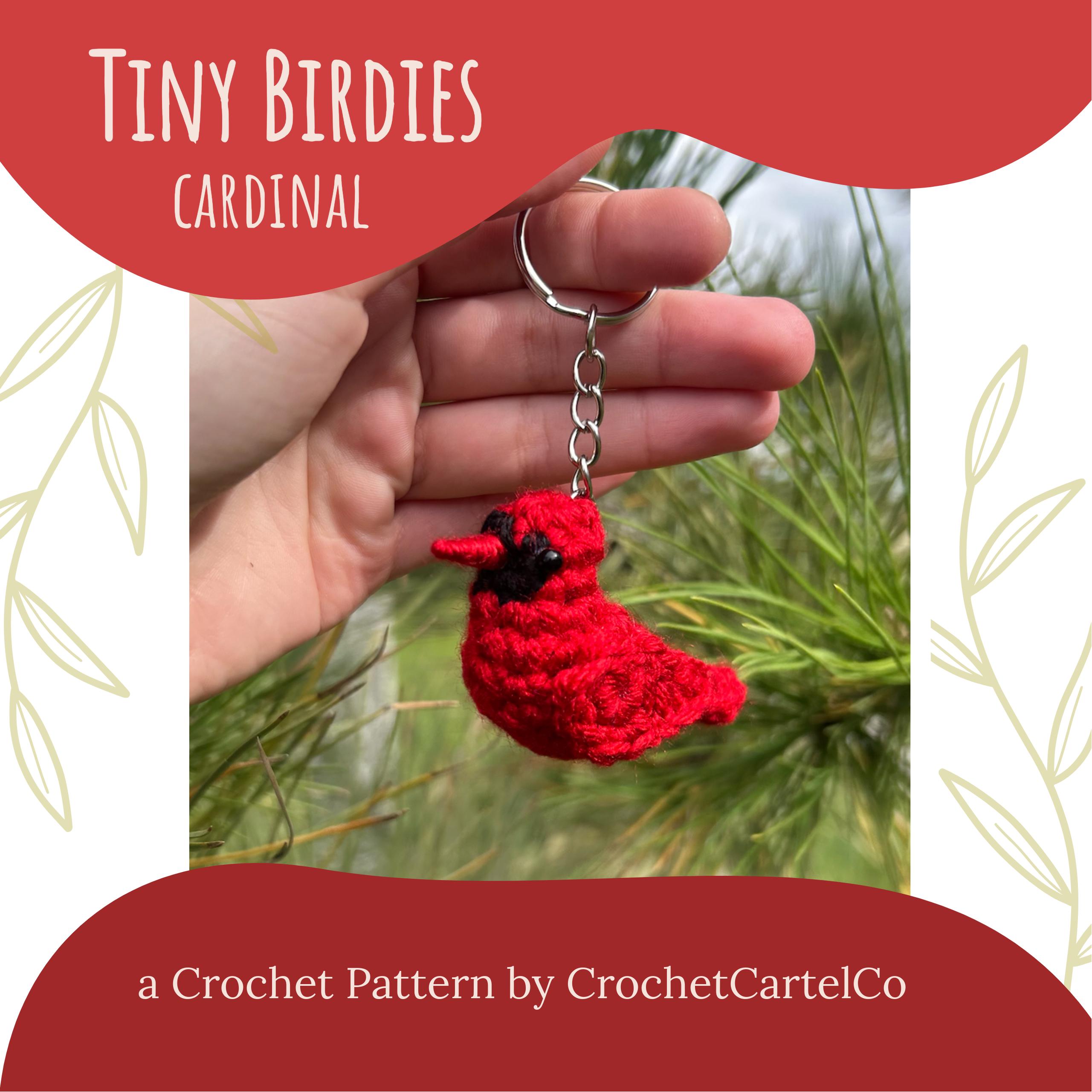 35 Cardinal Crochet Patterns to Stitch for Gifts, Decor, and Bird Lovers 15 Tiny Birdies Crochet Cardinal Written Crochet