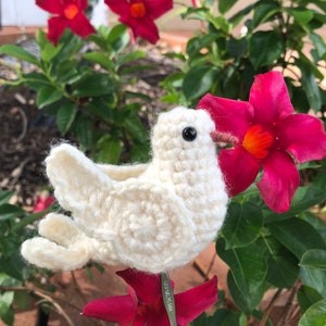 White Peace Dove Written Crochet Pattern White Pigeon Crochet Amigurumi INSTANT DOWNLOAD PDF Beginner Friendly & Easy to Follow image 7