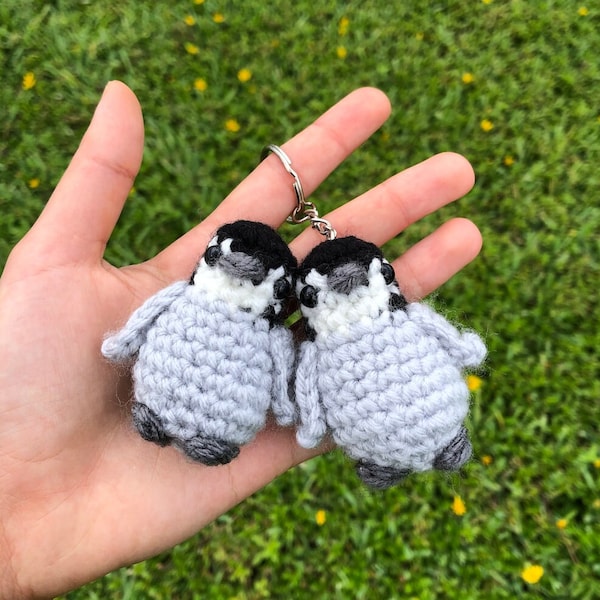 Crochet Baby Penguin Plush | Optional Keychain | Cute Amigurumi | Animal Plushie | Arctic Souvenir Gift | Crochet Stuffed Animal