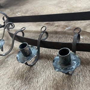 Vintage Wrought Iron Candelabra - WALL MOUNT - Very Cool Mid Century New Mexico! - Southwestern - Santa Fe Style - Lodge - Western - Ranch
