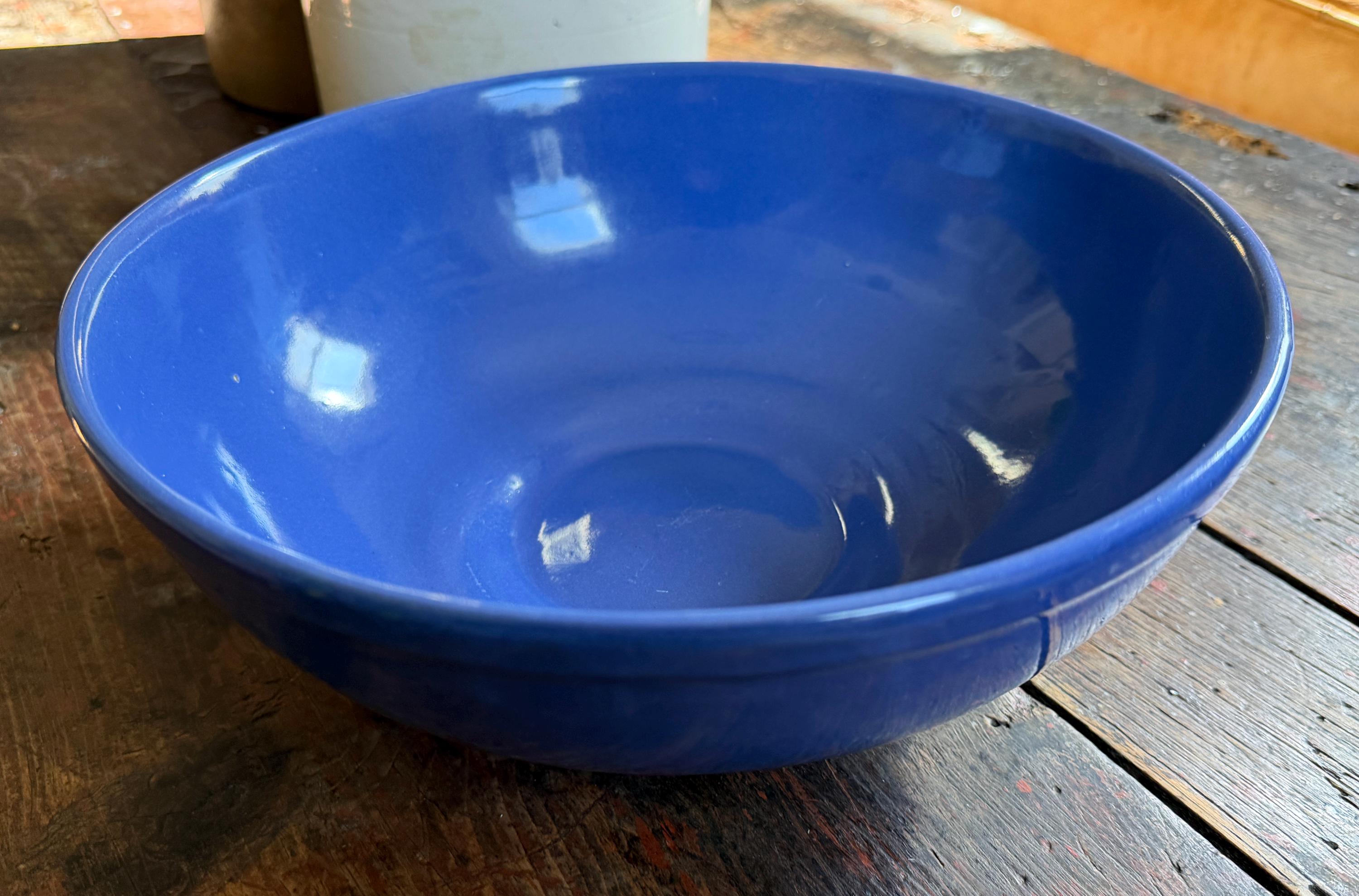 Bauer Blue Bowl - Etsy