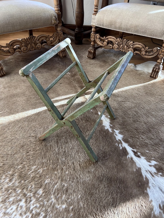 Vintage FOLDING TABLE TRAY Stand Base Folding Seat Etsy