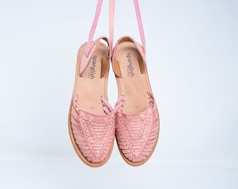 Pink Huaraches Women,Huaraches Sandals,Womens Huaraches,Mexican Huaraches,Natural Leather Shoes,handmade shoes,Mexican Indigenous