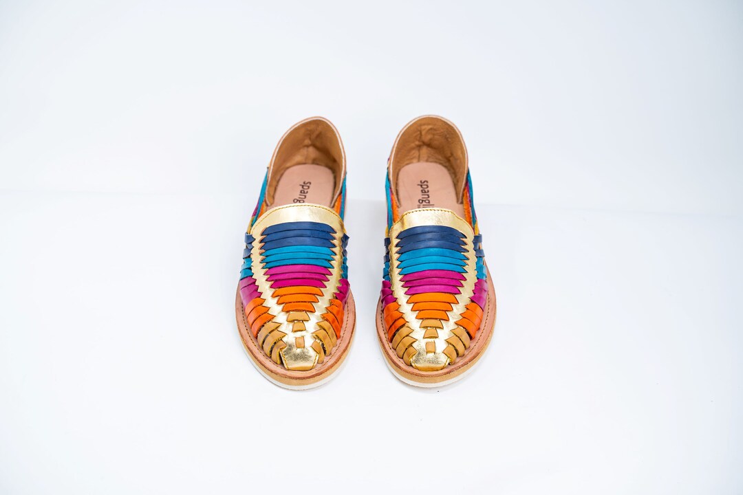 Rainbow huaraches womens discount