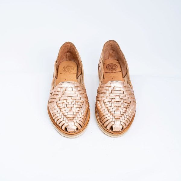 womens rose gold huaraches