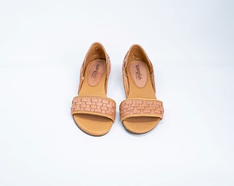 Beige Leather Huaraches,Flat Sandals,Handmade Sandals Women,Handmade Leather Sandals,Mexicano Huaraches, Dressy Flats, Huarache Sandal Woman