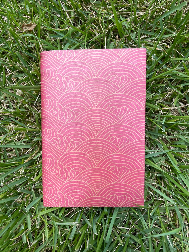 Tuk Book Waterproof Tear-proof Indestructible Pocket Notebook Red and Gold wave