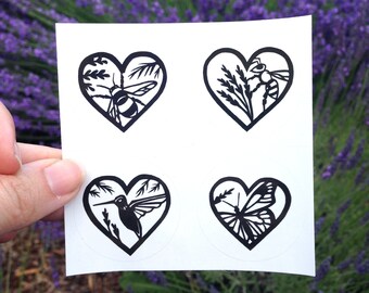 Lovely Nature Stickers (Set of 4)