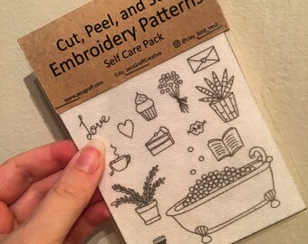 Mini Cut, Peel, and Stick Embroidery Patterns