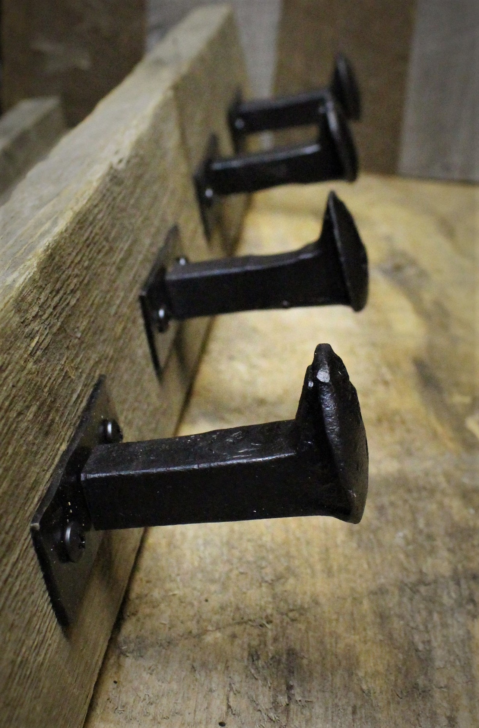 Hand Rustic Hooks Railroad Spike Hooks Individual Etsy