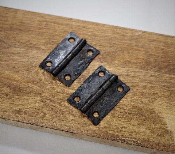 Set of 2 Rustic Hand Hinges 2 Inches Etsy