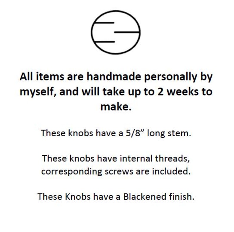 Square Hammered Knob - Hand Forged Rustic Cabinet and Drawer Knobs - 1 1/4" - Individual image 6