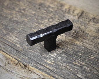 Forged Tee Knob - Hand Forged Rustic Cabinet and Drawer Knobs - Individual