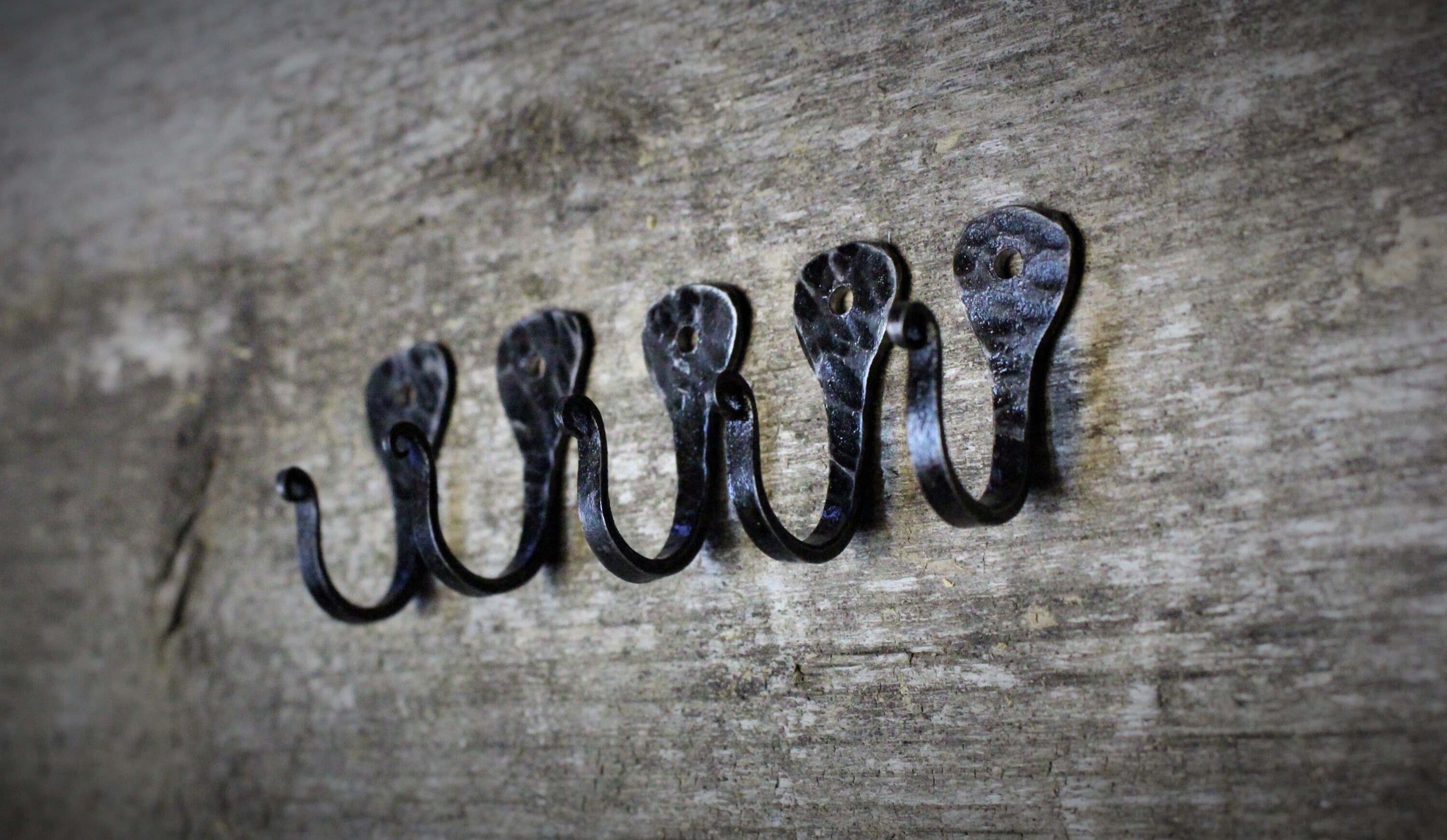 Set of 5 Horseshoe Nail Hooks 5 Hand Rustic Hooks Etsy