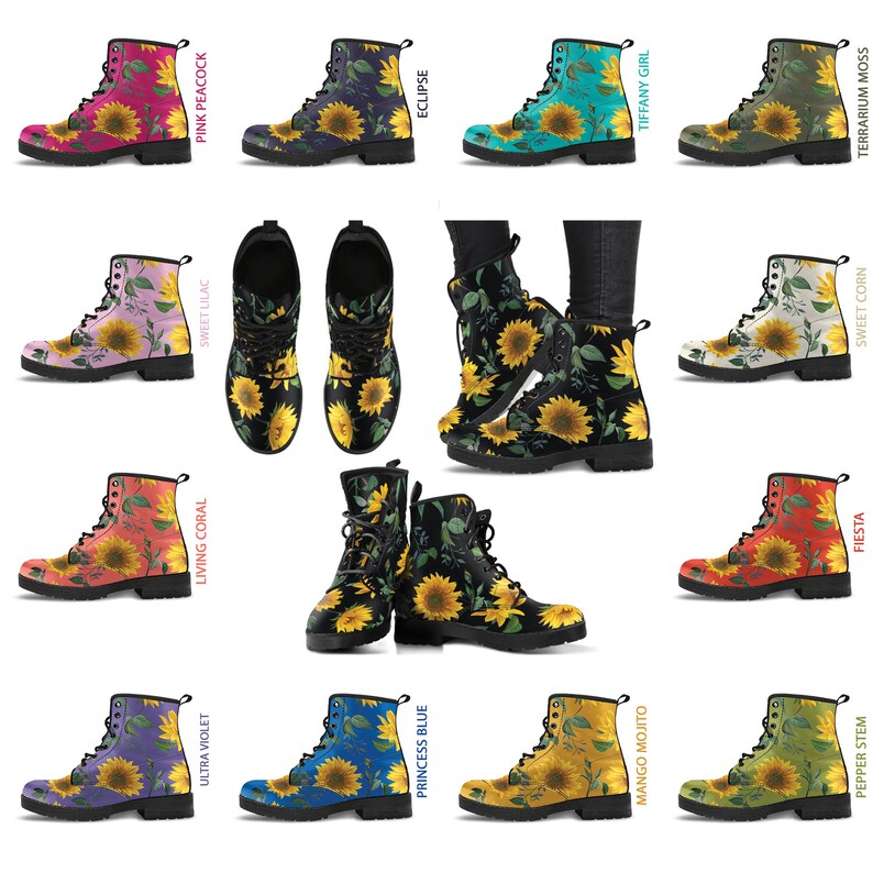 sunflower vegan boots
