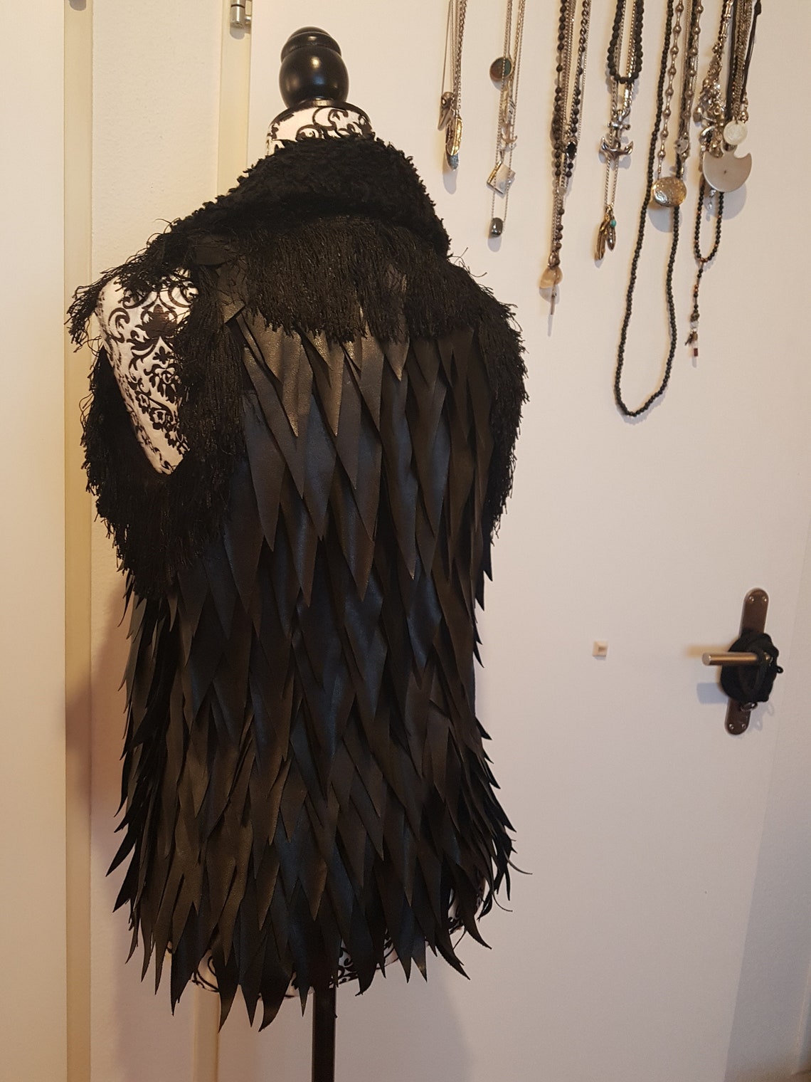 Custom Hand Made Leather Scales Vest Men and Women Etsy