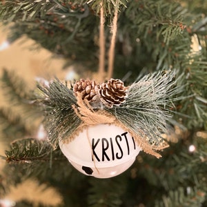 Custom name ornaments - christmas ornament - bell ornament